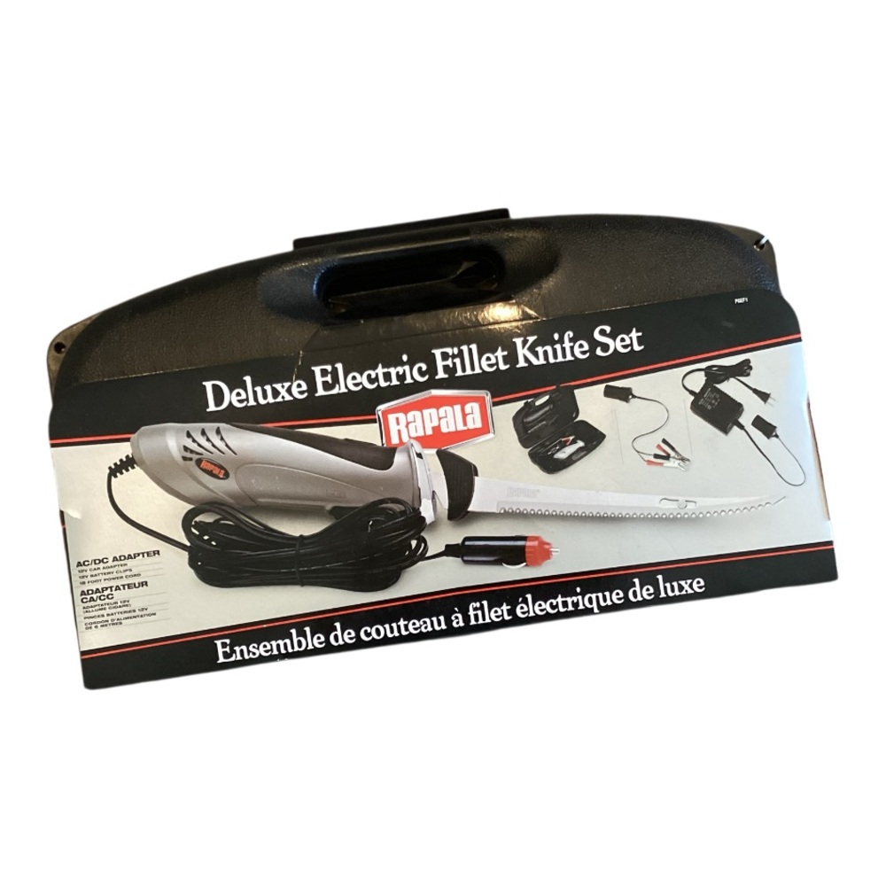 Rapala Deluxe Electric Fillet Knife Set New in Box